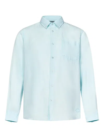 Vilebrequin Linen Shirt In Blue