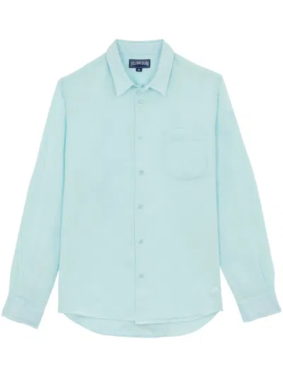 Vilebrequin Linen Shirt In Blue