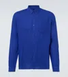 Vilebrequin Solid Linen Shirt In Blue