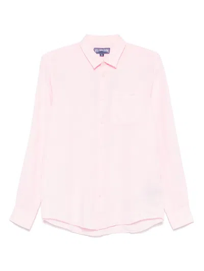 Vilebrequin Linen Shirt In Pink