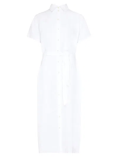 Vilebrequin Linen Shirt With A Belt In Gold
