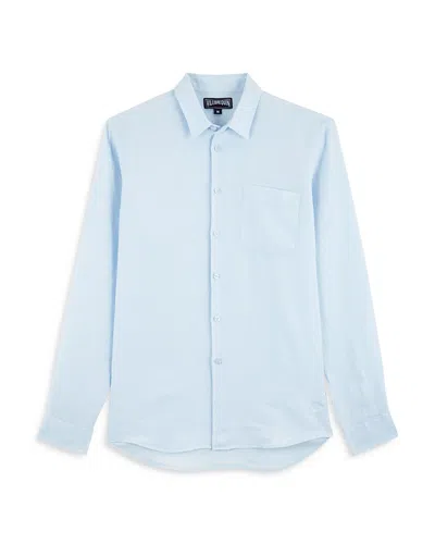 VILEBREQUIN LINEN SOLID CLASSIC FIT SHIRT,CRSH9U10