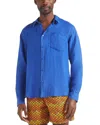 Vilebrequin Linen Solid Classic Fit Shirt In Marrakech