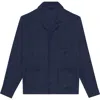 Vilebrequin Linen Solid Overshirt In Blue