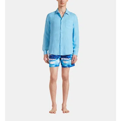 VILEBREQUIN SOLID LINEN SHIRT