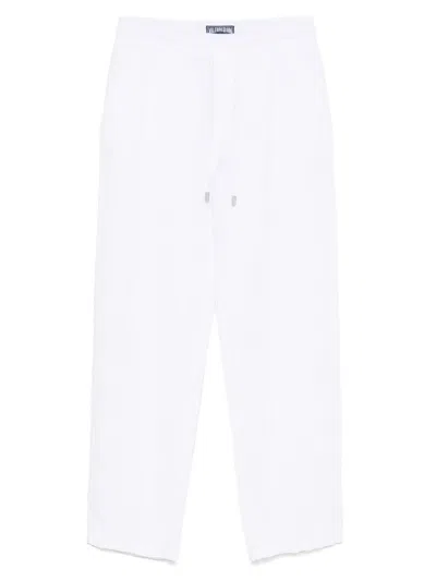 Vilebrequin Linen Track Pants In White