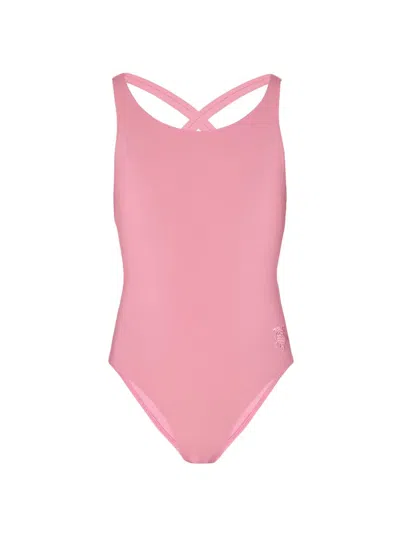 Vilebrequin Kids' Little Girl's & Girl's Crisscross-back One-piece Swimsuit In Pink