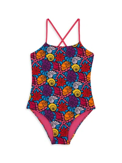 Vilebrequin Little Girl's & Girl's Noum Swimsuit In Multi