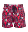Vilebrequin Moorise Lobsters Print 5 Swim Trunks In Multi