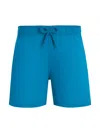 Vilebrequin Logo-appliqué Swim Shorts In Blue
