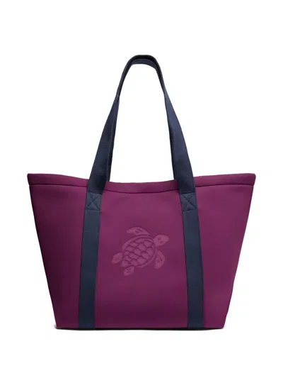 Vilebrequin Logo-detail Beach Bag In Purple