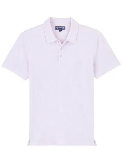 Vilebrequin Logo-embroidered Organic Cotton Polo Shirt In Pink