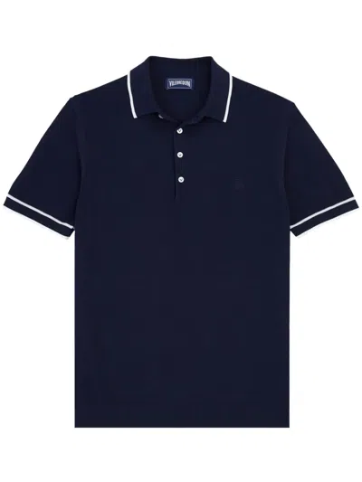 Vilebrequin Logo-embroidered Polo Shirt In Blue