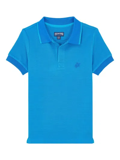 Vilebrequin Kids' Logo-embroidered Polo Shirt In Palace