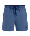 Vilebrequin Logo-embroidered Swim Shorts In Blue