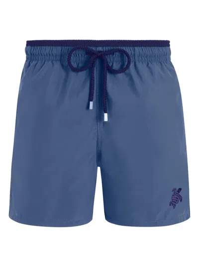Vilebrequin Logo-embroidered Swim Shorts In Blue