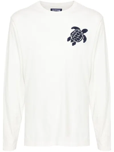 Vilebrequin Logo-embroidered T-shirt In White