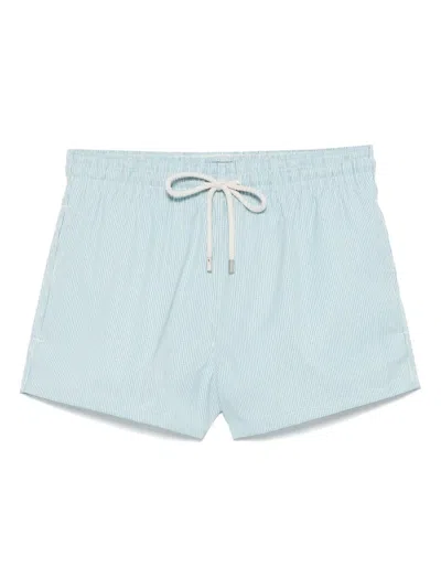 Vilebrequin Logo-patch Swim Shorts In Blue