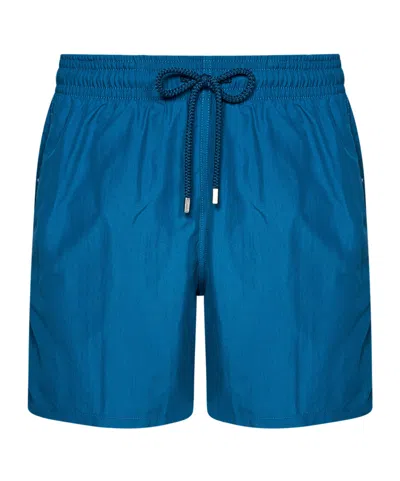 Vilebrequin Logo-patch Swim Shorts In Blue