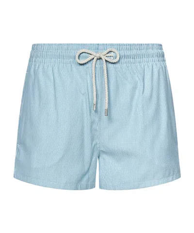VILEBREQUIN LOGO-PATCH SWIM SHORTS