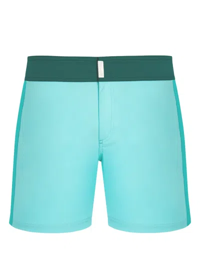 Vilebrequin Logo-patch Swim Shorts In Blue