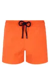 Vilebrequin Solid Stretch Swim Shorts In Orange