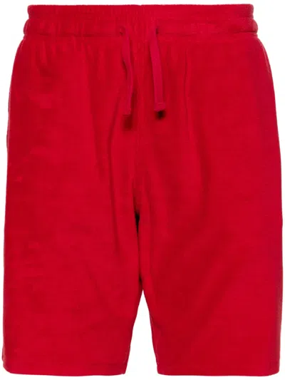 Vilebrequin Logo-patch Towelling Shorts In Rot