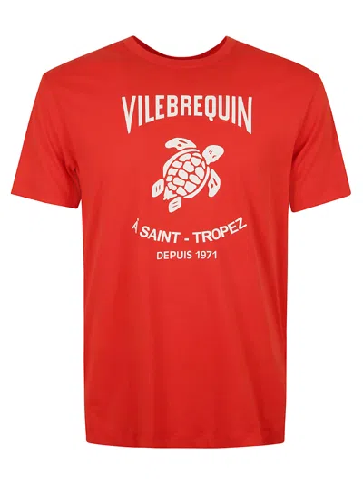 VILEBREQUIN LOGO PRINT REGULAR T-SHIRT