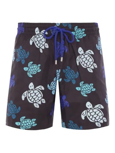 Vilebrequin Graphic-print Swim Shorts In Black