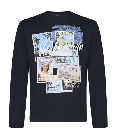 Vilebrequin Logo-print T-shirt In Black