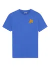 Vilebrequin Mens Brand-embroidered Crewneck Cotton-jersey T-shirt Marrakech In Blue