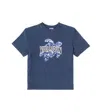 Vilebrequin Logo Printed Cotton Jersey T-shirt In Bleu Marine