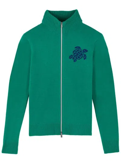 Vilebrequin Logo Sweater In Green