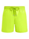 Vilebrequin Mens Lime Moorea Graphic-print Swim Shorts In Yellow