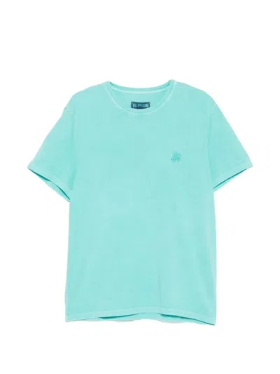 Vilebrequin Logo-embroidered T-shirt In Green