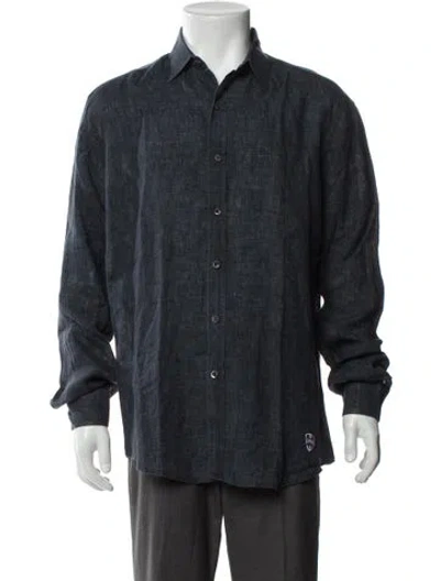 Pre-owned Vilebrequin Long Sleeve Dress Shirt In Gray