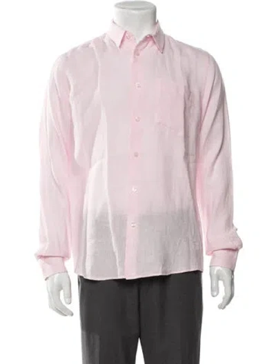 Pre-owned Vilebrequin Long Sleeve Dress Shirt In Pink