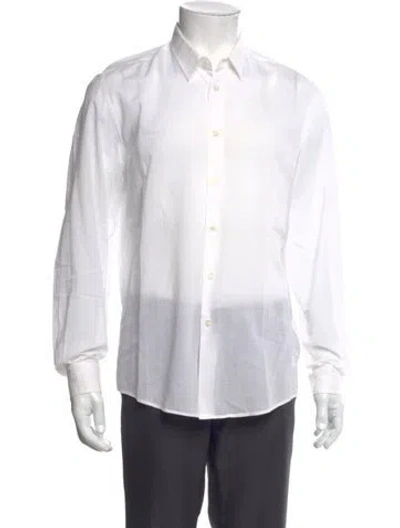 Pre-owned Vilebrequin Long Sleeve Dress Shirt In White