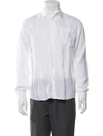 Pre-owned Vilebrequin Long Sleeve Dress Shirt In White