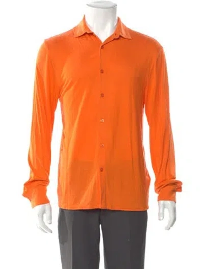 Pre-owned Vilebrequin Long Sleeve Shirt In Orange