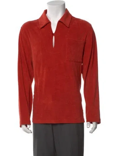 Pre-owned Vilebrequin Long Sleeve Shirt In Orange