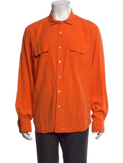 Pre-owned Vilebrequin Long Sleeve Shirt In Orange
