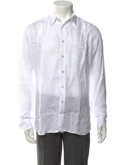 Pre-owned Vilebrequin Long Sleeve Shirt In White