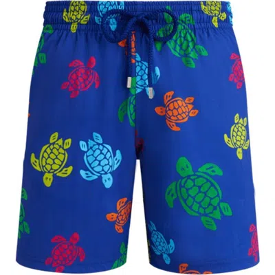 VILEBREQUIN VILEBREQUIN LONG STRETCH SWIM SHORTS TORTUE MULTICOLORE