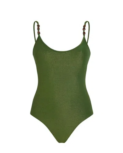 Vilebrequin Low-back One-piece Swimsuit Iridescent Jersey In Tropical