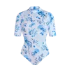 Vilebrequin Uv Protection One-piece Rashguard Medusa And Shells In Blue