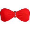 Vilebrequin Women's Vichy Waffle-knit Bandeau Bikini Top In Red