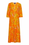 Vilebrequin Madrague Cotton And Silk Kaftan In Abricot