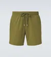 Vilebrequin Men Micro-perforated Ultra-light And Packable Swim Trunks Solid In Brown
