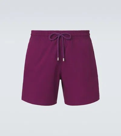 Vilebrequin Mahina Swim Trunks In Purple